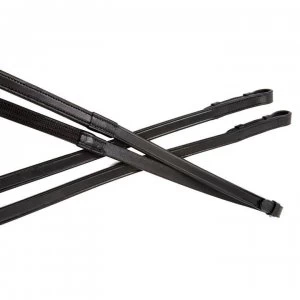 Image of Collegiate One Sided Rubber Reins - Black