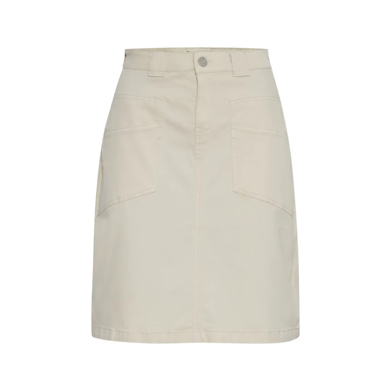 Image of fransa Womens skirt fransa Twill Blanc Female 34