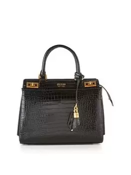 image of Guess Katey Large Mock Croc Satchel