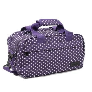 image of Members by Rock Luggage Essential Under-Seat Hand Luggage Bag - Purple Polka Dots