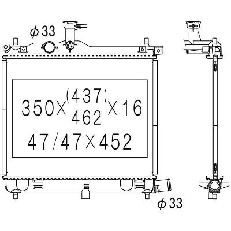 Image of Engine radiator DIEDERICHS DCM3723