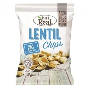 image of Eat Real Lentil Chips Sea Salt 113g