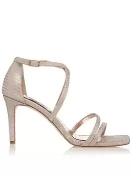 image of Dune London Musical Barely There Sandal, Rose Gold, Size 40, Women