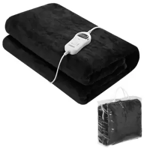 image of Electric Blanket Anthracite Fleece 180x130cm Double Size