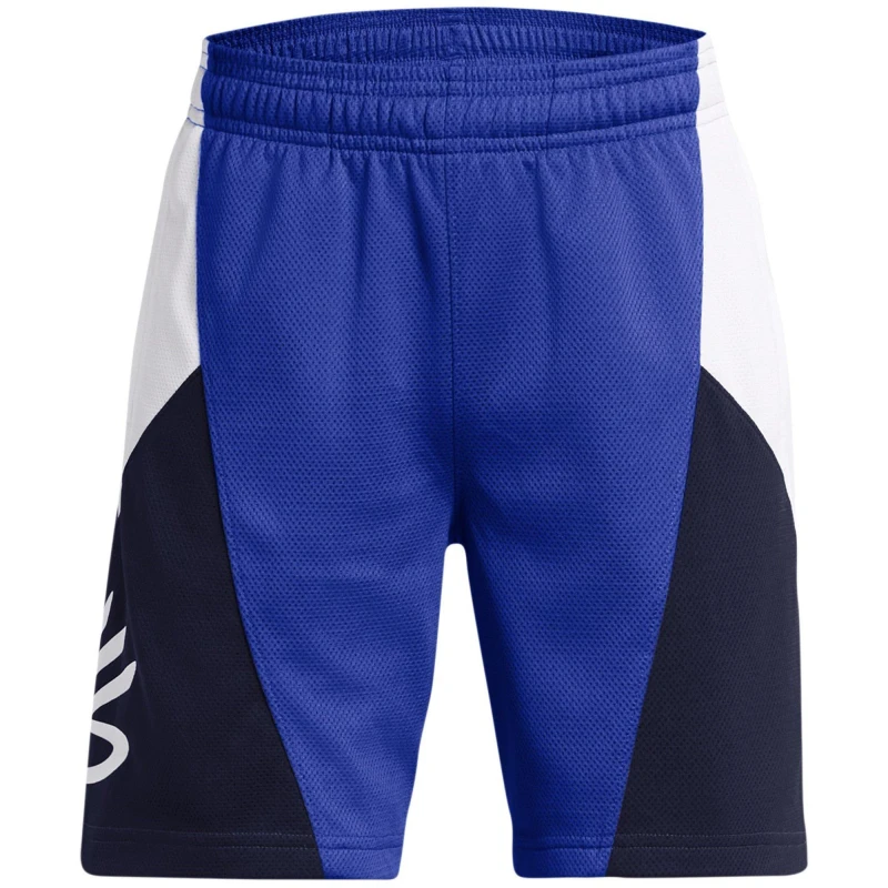 Image of Under Armour Kids Curry Splash Basketball Shorts Blue male 9-10 (M)