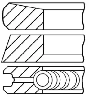 Image of GOETZE ENGINE Piston Ring Kit OPEL,RENAULT,NISSAN 08-422000-00 4431147,93161610 Piston Ring Set