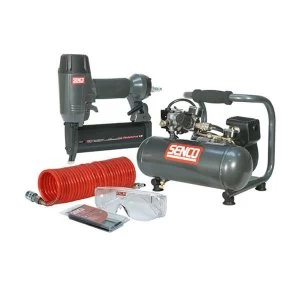 image of Senco Finish Pro 18 Pneumatic Nailer & 1 HP Compressor Kit 110V