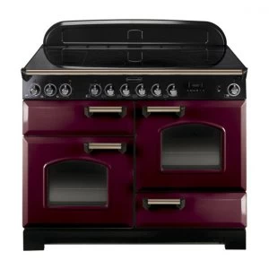 Image of Rangemaster CDL110ECCY-B Classic Deluxe 110cm Ceramic Range Cooker Cranberry