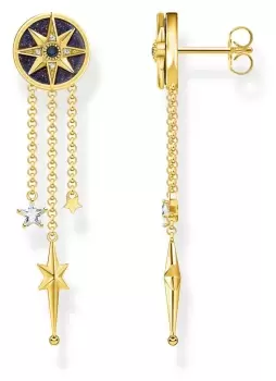 Image of Thomas Sabo H2224-963-7 Royalty Stars Gold Plated Chain Drop Jewellery