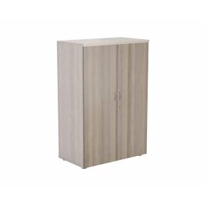 Image of TC Office Lockable Doors for 1200mm High Bookcase, Grey Oak Effect