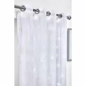 Image of Emma Barclay Whisper Eyelet Voile Curtain 57X54" White (pair)