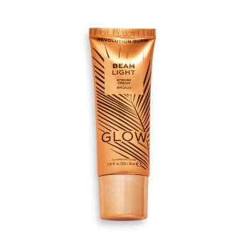 Image of Makeup Revolution Glow Beam Light Strobe Cream 30ml (Various Shades) - Bronze