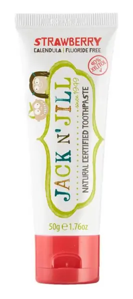 image of Jack N Jill Natural Strawberry Toothpaste 50g