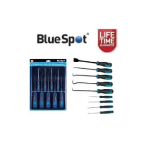 Image of 9 Piece Heavy Duty Hook Pick and Scraper Set 07959 - Bluespot