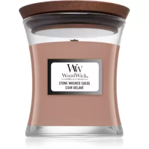 Image of Woodwick Stone Washed Suede Scented Candle 85g