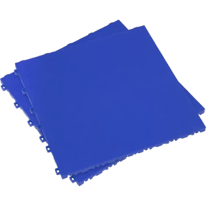 image of Sealey Anti Slip Polypropylene Floor Tile Blue 400mm 400mm Pack of 9