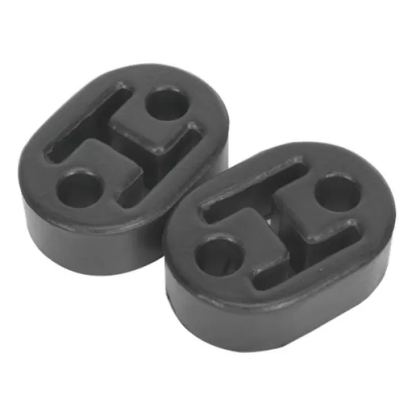 Image of Genuine SEALEY EX02 2x Universal Exhaust Rubber Mount/Mounting Hanger Brackets