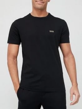 image of Hugo Boss Straight Logo T-Shirt Black/Gold Size 2XL Men