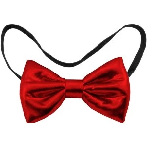 Bow Tie Metallic Red