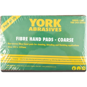 Image of Non-woven Hand Pads Coarse - Brown (Pk-10)
