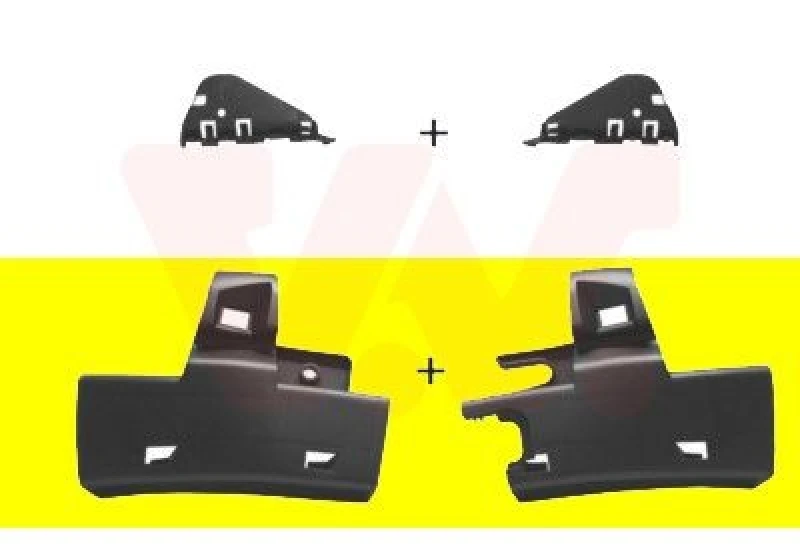 Image of VAN WEZEL Bumper bracket VAN WEZEL 4040539