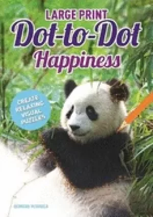 Image of large print happiness dot to dot puzzles