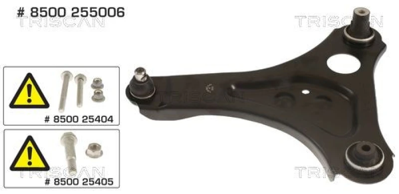 Image of TRISCAN Suspension arm TRISCAN 8500 255006