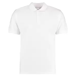 Image of Kustom Kit Mens Short Sleeve Polo Shirt (2XL) (White)