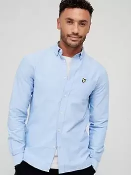 Image of Lyle & Scott Oxford Shirt - Blue Size M Men