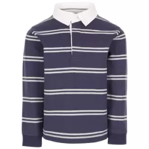 Image of Trespass Boys Keelbeg Striped Jersey (7-8 Years) (Navy)