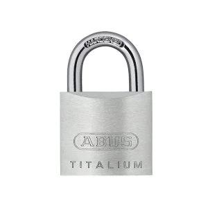 image of ABUS Mechanical 54TI/40mm TITALIUM Padlock 63mm Long Shackle Carded