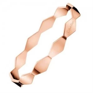 Image of Calvin Klein Snake Rose Gold PVD Bangle