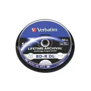 Image of Verbatim M-Disc Lifetime Archival BD-R DL 50GB 6x Inkjet Printable