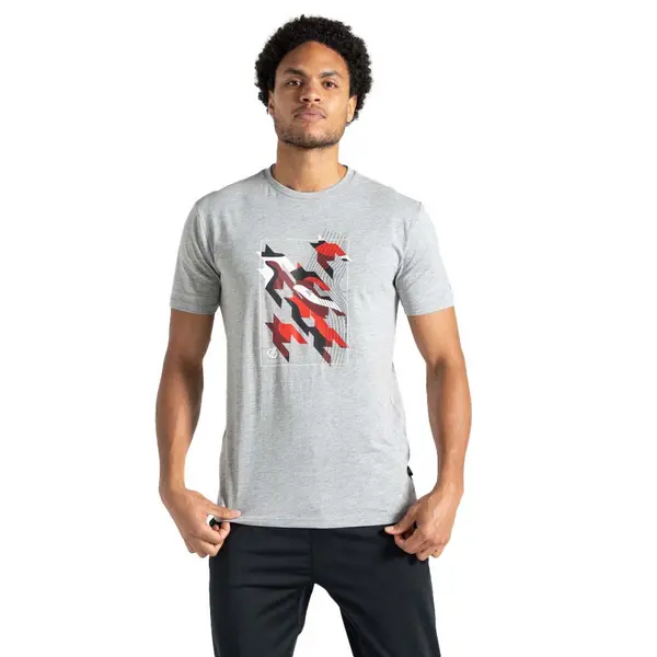 Image of Dare 2B Mens Movement II Short Sleeve T Shirt XL - Chest 44' (112cm) Ash GreyMarl DMT748-81I-XL