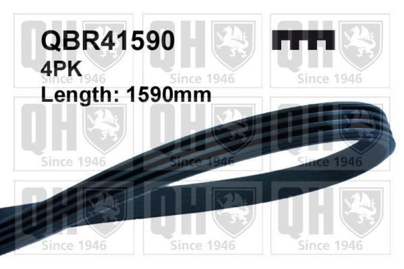 Image of QUINTON HAZELL Serpentine belt QUINTON HAZELL QBR41590