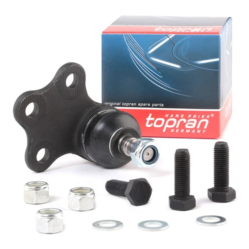 Image of TOPRAN 202 422 Ball joint Front Axle Right, with fastening/mounting material Support-/Steering Link (2462)