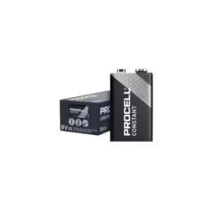 Image of Duracell Constant Power 9v industrial Alkaline Batteries Bulk Box of 10