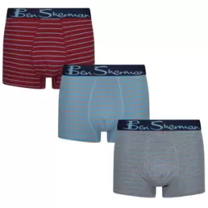 image of Ben Sherman 3 Pack Waylon Trunks Mens - Multi