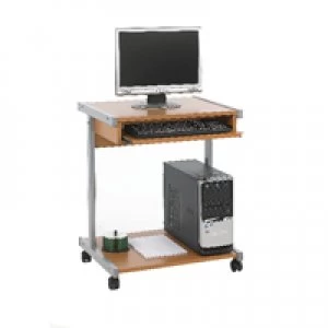 Image of Jemini Intro Beech 650mm Mobile Computer Workstation KF14101