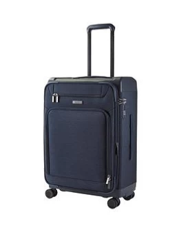 image of Rock Luggage Parker BX86903 8 Wheel Medium Navy Suitcase