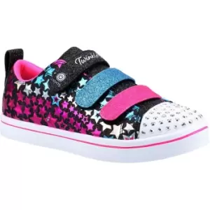 image of Skechers Girls Twinkle Toes Sparkle Rayz Star Blast Shoes UK Size 1.5 (EU 34)