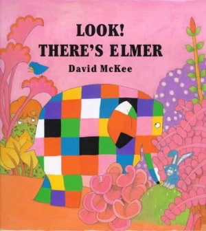 Image of Look Theres Elmer by David Mckee Hardback