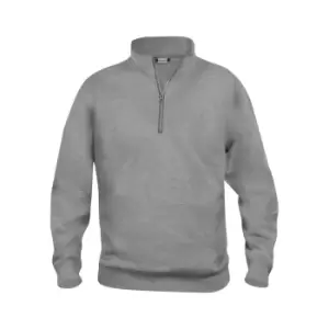 Image of Clique Unisex Adult Basic Half Zip Sweatshirt (4XL) (Grey Melange)