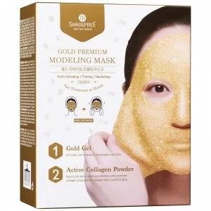 image of SHANGPREE Gold Premium Modeling Mask with Bowl and Spatula 50ml