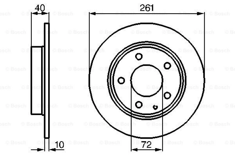 Image of Brake disc Bosch 0 986 478 633