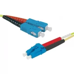 Image of Hypertec 393240-HY fibre optic cable 50 m SC LC OS2 Yellow