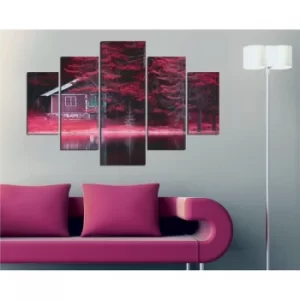 Image of ST149 Multicolor Decorative MDF Painting (5 Pieces)