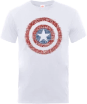 Image of Marvel Avengers Assemble Captain America Super Soldier T-Shirt - White - M