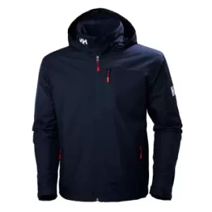 Image of Helly Hansen Mens Crew Midlayer Hooded Sailing Jacket Navy L