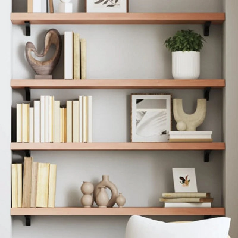 Image of VIDAXL Vidaxl - Wall Shelf Light Brown 100x20x4cm Treated Solid Wood Oak 8720845813994